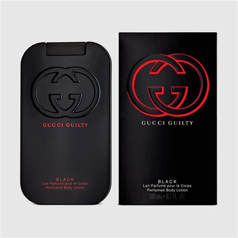 gucci guilty black body lotion.